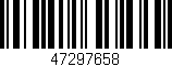 Código de barras (EAN, GTIN, SKU, ISBN): '47297658'