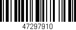 Código de barras (EAN, GTIN, SKU, ISBN): '47297910'