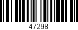 Código de barras (EAN, GTIN, SKU, ISBN): '47298'