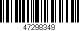 Código de barras (EAN, GTIN, SKU, ISBN): '47298349'
