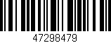 Código de barras (EAN, GTIN, SKU, ISBN): '47298479'