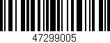 Código de barras (EAN, GTIN, SKU, ISBN): '47299005'