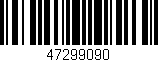 Código de barras (EAN, GTIN, SKU, ISBN): '47299090'