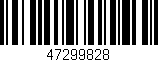 Código de barras (EAN, GTIN, SKU, ISBN): '47299828'