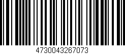 Código de barras (EAN, GTIN, SKU, ISBN): '4730043267073'