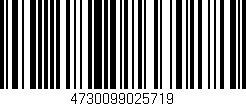 Código de barras (EAN, GTIN, SKU, ISBN): '4730099025719'