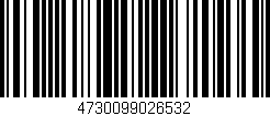 Código de barras (EAN, GTIN, SKU, ISBN): '4730099026532'