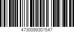 Código de barras (EAN, GTIN, SKU, ISBN): '4730099301547'