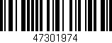 Código de barras (EAN, GTIN, SKU, ISBN): '47301974'