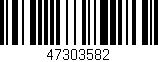 Código de barras (EAN, GTIN, SKU, ISBN): '47303582'