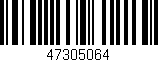 Código de barras (EAN, GTIN, SKU, ISBN): '47305064'