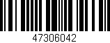 Código de barras (EAN, GTIN, SKU, ISBN): '47306042'