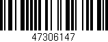Código de barras (EAN, GTIN, SKU, ISBN): '47306147'