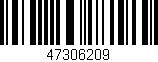 Código de barras (EAN, GTIN, SKU, ISBN): '47306209'
