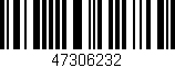 Código de barras (EAN, GTIN, SKU, ISBN): '47306232'