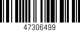Código de barras (EAN, GTIN, SKU, ISBN): '47306499'