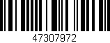 Código de barras (EAN, GTIN, SKU, ISBN): '47307972'