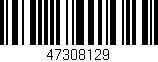 Código de barras (EAN, GTIN, SKU, ISBN): '47308129'