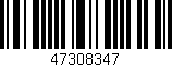 Código de barras (EAN, GTIN, SKU, ISBN): '47308347'