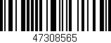 Código de barras (EAN, GTIN, SKU, ISBN): '47308565'
