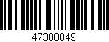 Código de barras (EAN, GTIN, SKU, ISBN): '47308849'