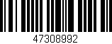 Código de barras (EAN, GTIN, SKU, ISBN): '47308992'