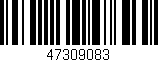 Código de barras (EAN, GTIN, SKU, ISBN): '47309083'