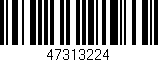 Código de barras (EAN, GTIN, SKU, ISBN): '47313224'