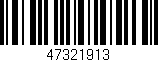 Código de barras (EAN, GTIN, SKU, ISBN): '47321913'