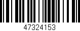 Código de barras (EAN, GTIN, SKU, ISBN): '47324153'