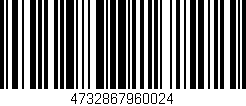 Código de barras (EAN, GTIN, SKU, ISBN): '4732867960024'