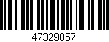 Código de barras (EAN, GTIN, SKU, ISBN): '47329057'