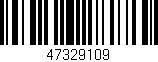 Código de barras (EAN, GTIN, SKU, ISBN): '47329109'