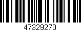 Código de barras (EAN, GTIN, SKU, ISBN): '47329270'