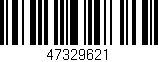 Código de barras (EAN, GTIN, SKU, ISBN): '47329621'
