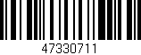 Código de barras (EAN, GTIN, SKU, ISBN): '47330711'