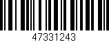 Código de barras (EAN, GTIN, SKU, ISBN): '47331243'
