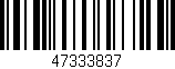 Código de barras (EAN, GTIN, SKU, ISBN): '47333837'