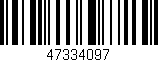 Código de barras (EAN, GTIN, SKU, ISBN): '47334097'