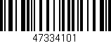 Código de barras (EAN, GTIN, SKU, ISBN): '47334101'