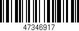 Código de barras (EAN, GTIN, SKU, ISBN): '47346917'