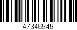 Código de barras (EAN, GTIN, SKU, ISBN): '47346949'