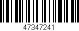 Código de barras (EAN, GTIN, SKU, ISBN): '47347241'