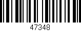 Código de barras (EAN, GTIN, SKU, ISBN): '47348'