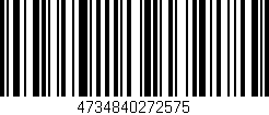 Código de barras (EAN, GTIN, SKU, ISBN): '4734840272575'