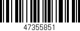 Código de barras (EAN, GTIN, SKU, ISBN): '47355851'