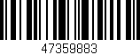 Código de barras (EAN, GTIN, SKU, ISBN): '47359883'