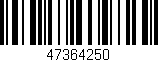 Código de barras (EAN, GTIN, SKU, ISBN): '47364250'