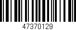 Código de barras (EAN, GTIN, SKU, ISBN): '47370129'