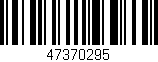 Código de barras (EAN, GTIN, SKU, ISBN): '47370295'